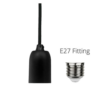 E27 hanglamp fittingen 3-fase rail