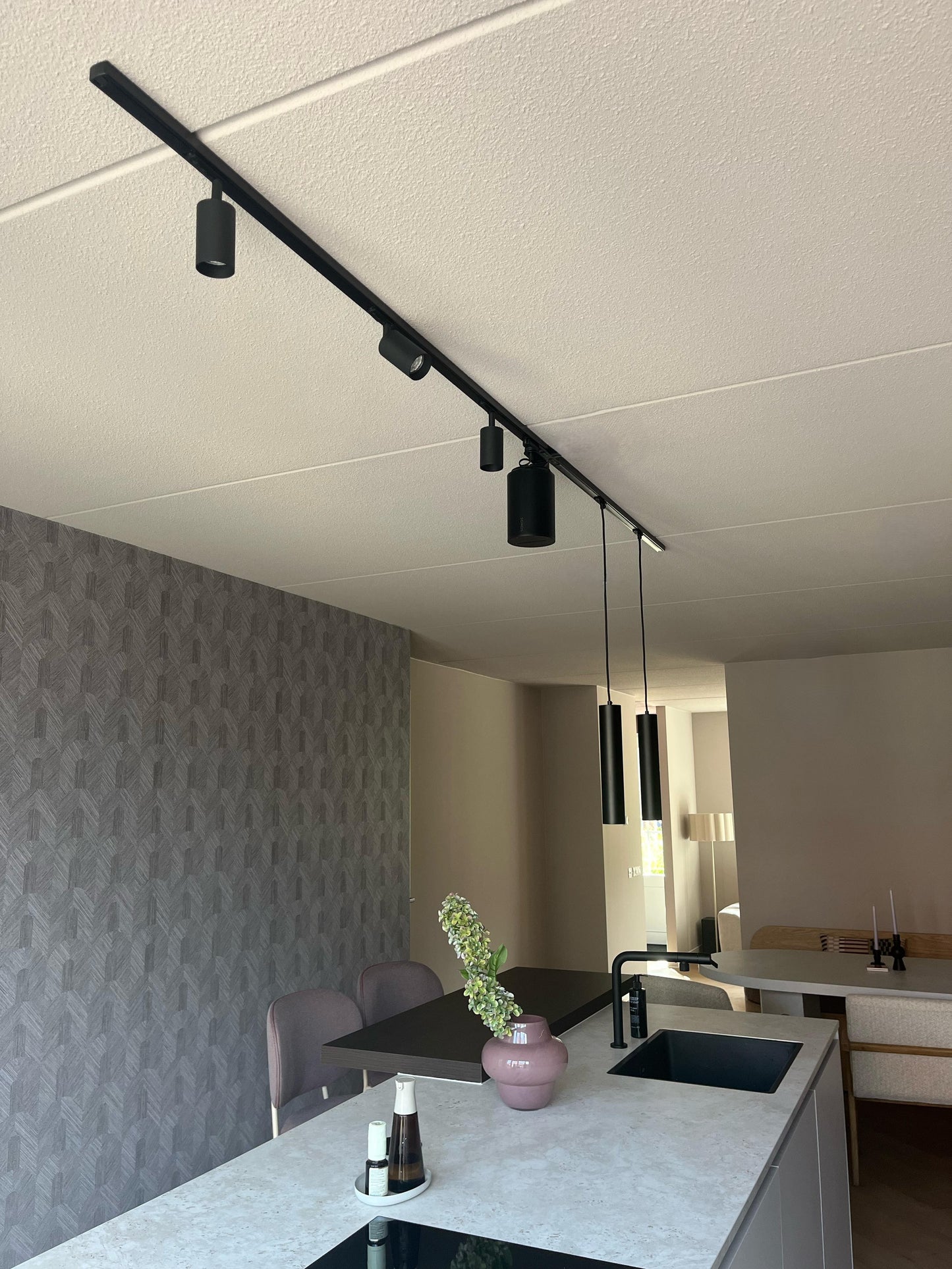 1fase rail zwart - beugel SONOS ERA 100
