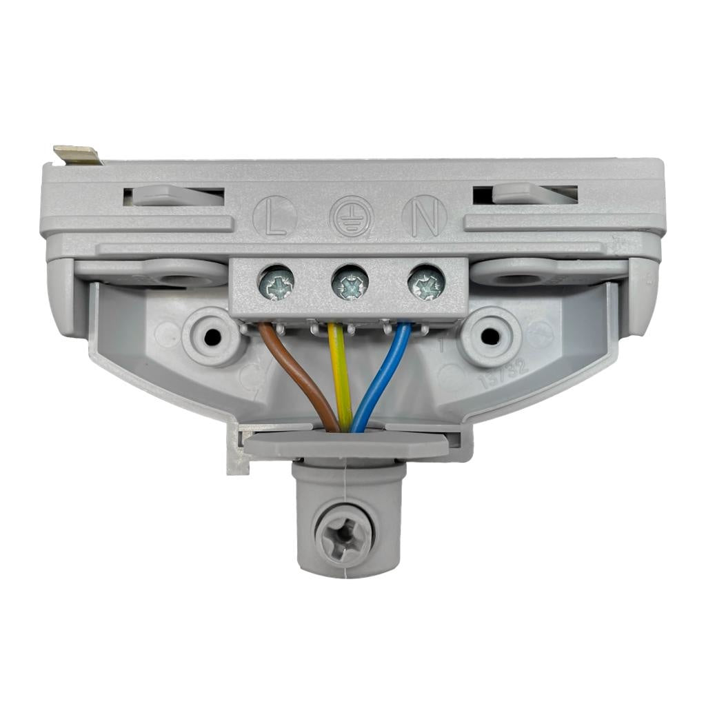 1fase rail grijs - hanglamp adapter