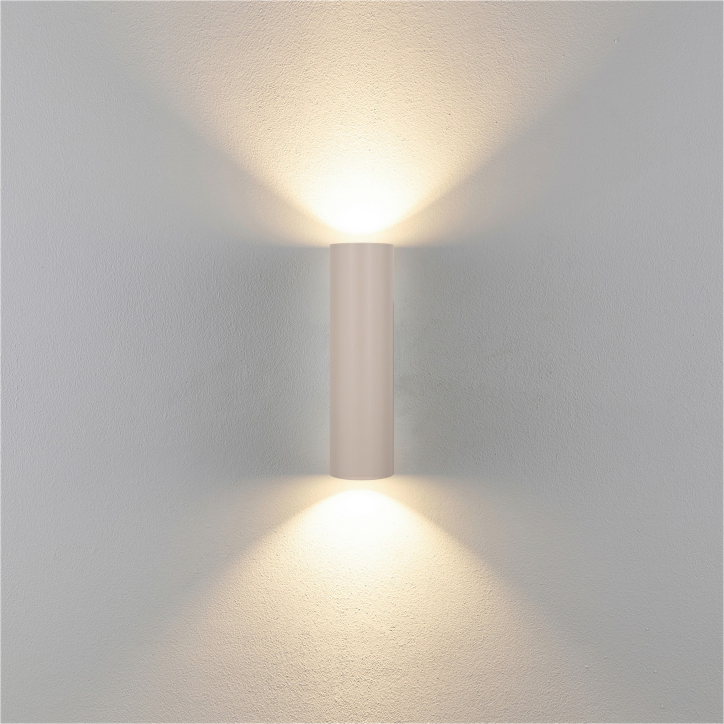 beige wandlamp up and dowm