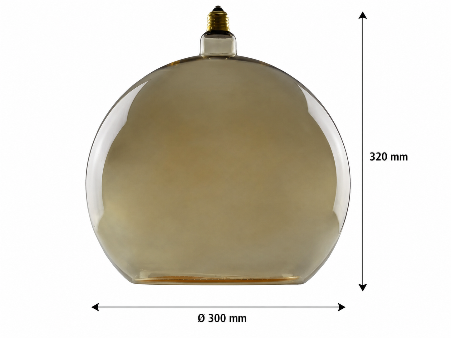 E27 FLOATING LED GLOBE SMOKE
