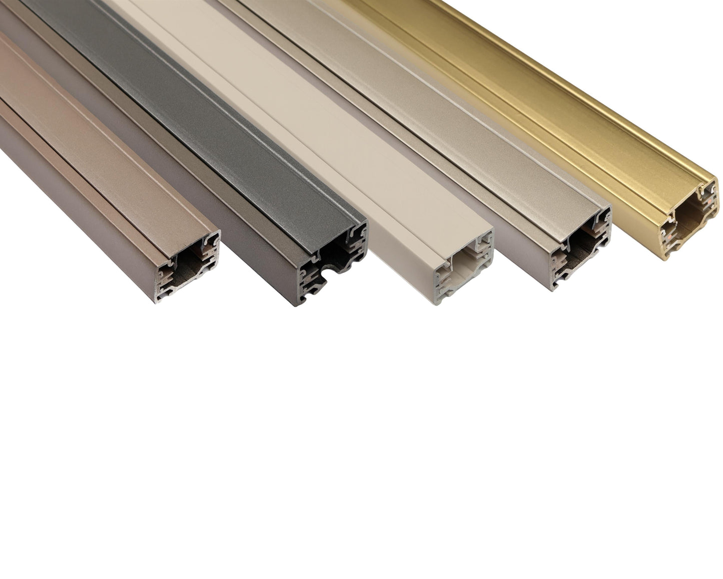 Beige kleurige railspots