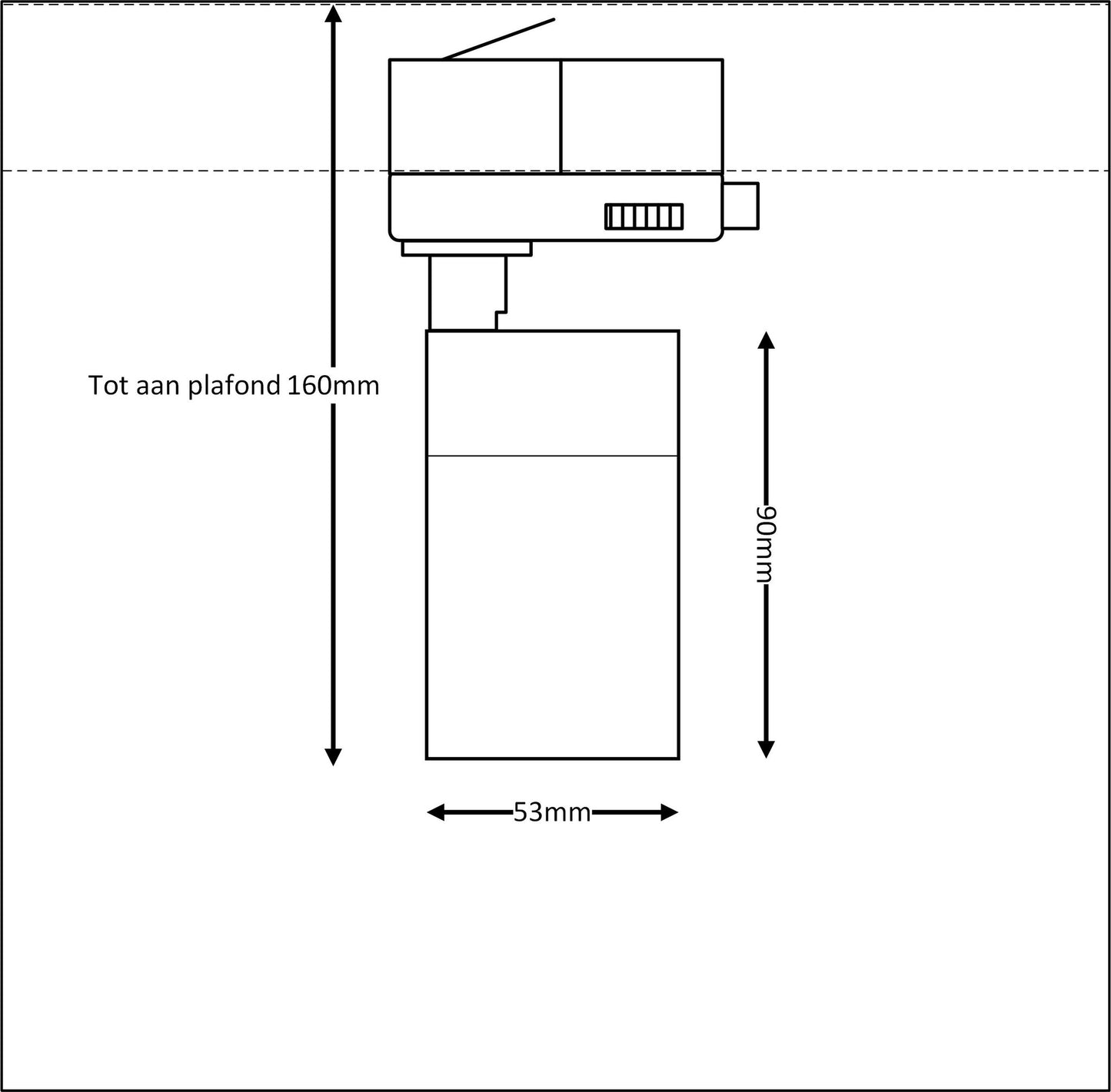 COMPACT GU10 zwart 3F