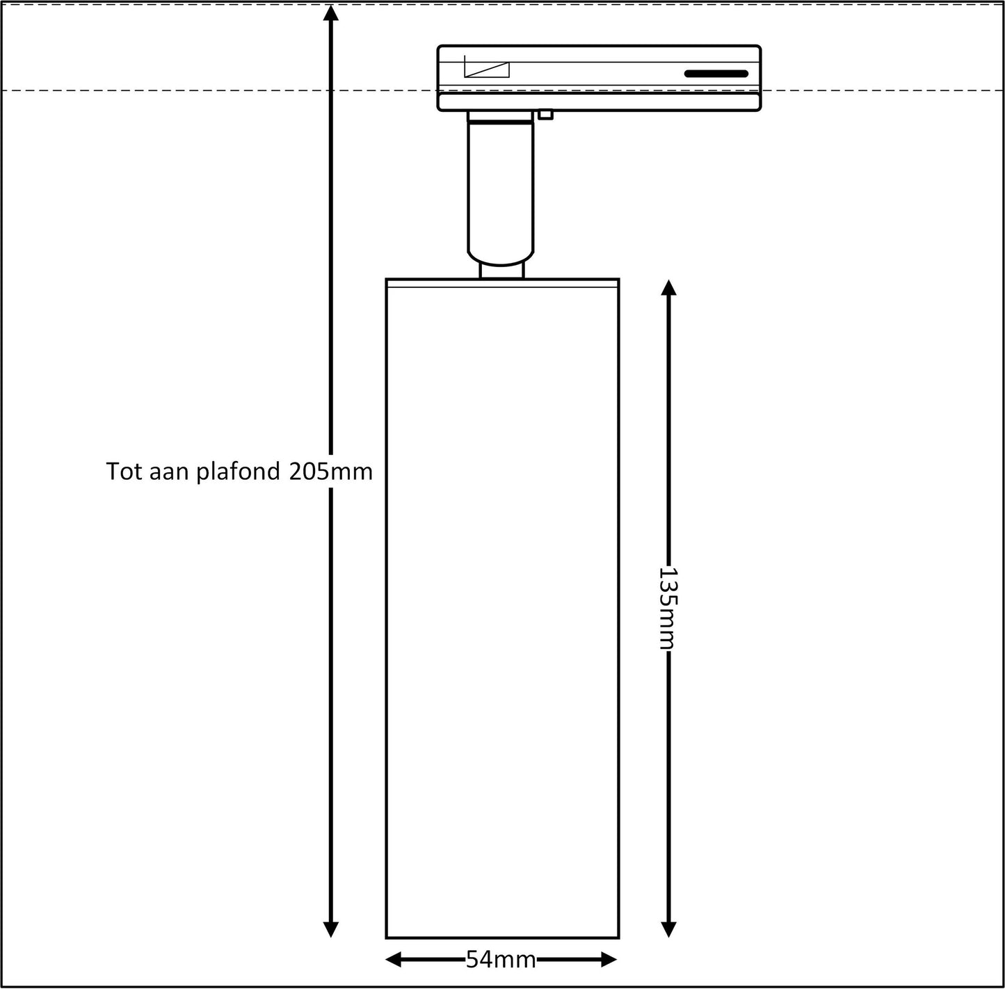MODERN XL GU10 zwart 1F
