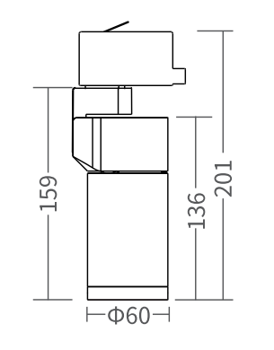 PIPE 15W 2700K - wit - dimbaar
