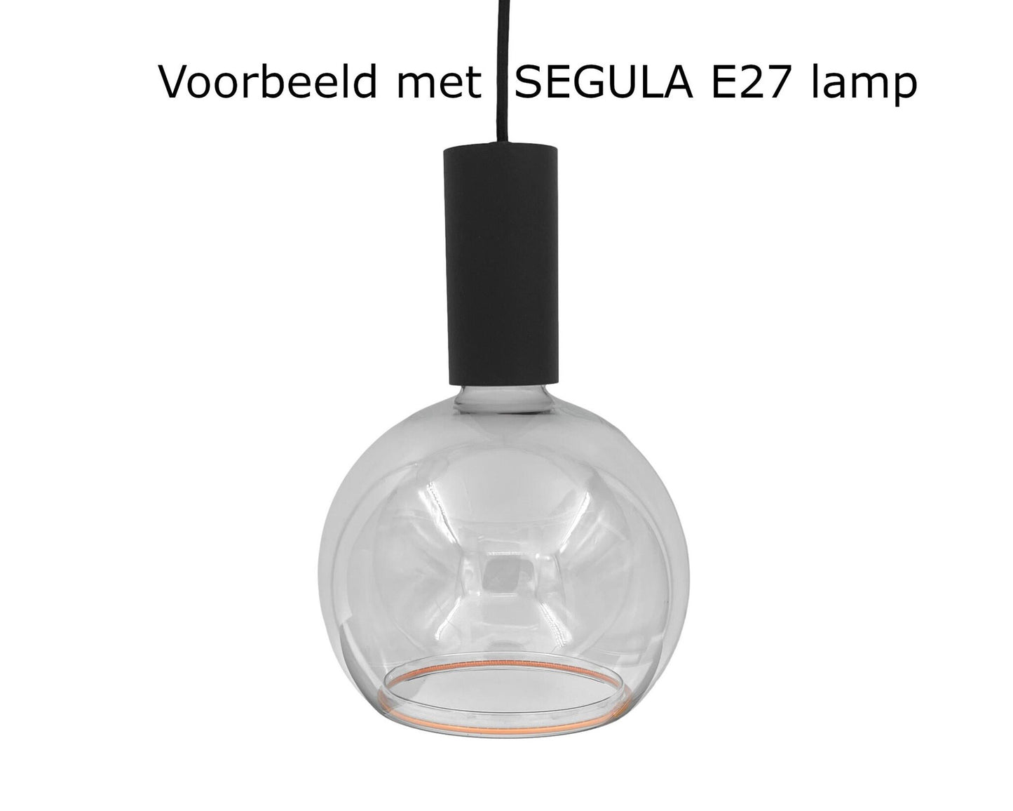 3F zwart - Fitting LUXON E27