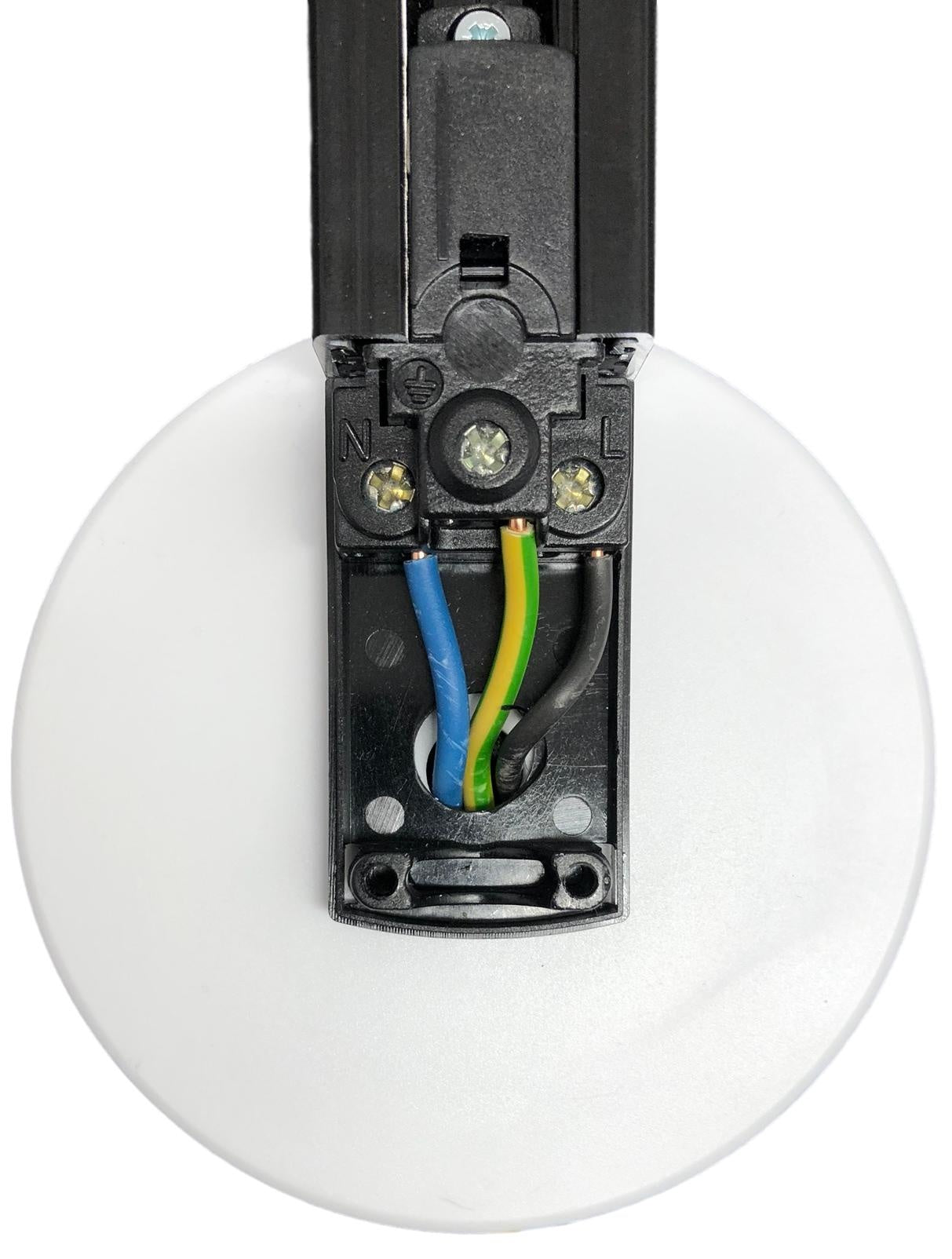 1fase rail grijs - rail eindvoeding GB12-1