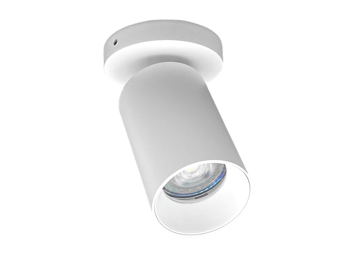 Opbouwspot HELIOS enkel GU10 - wit - rond