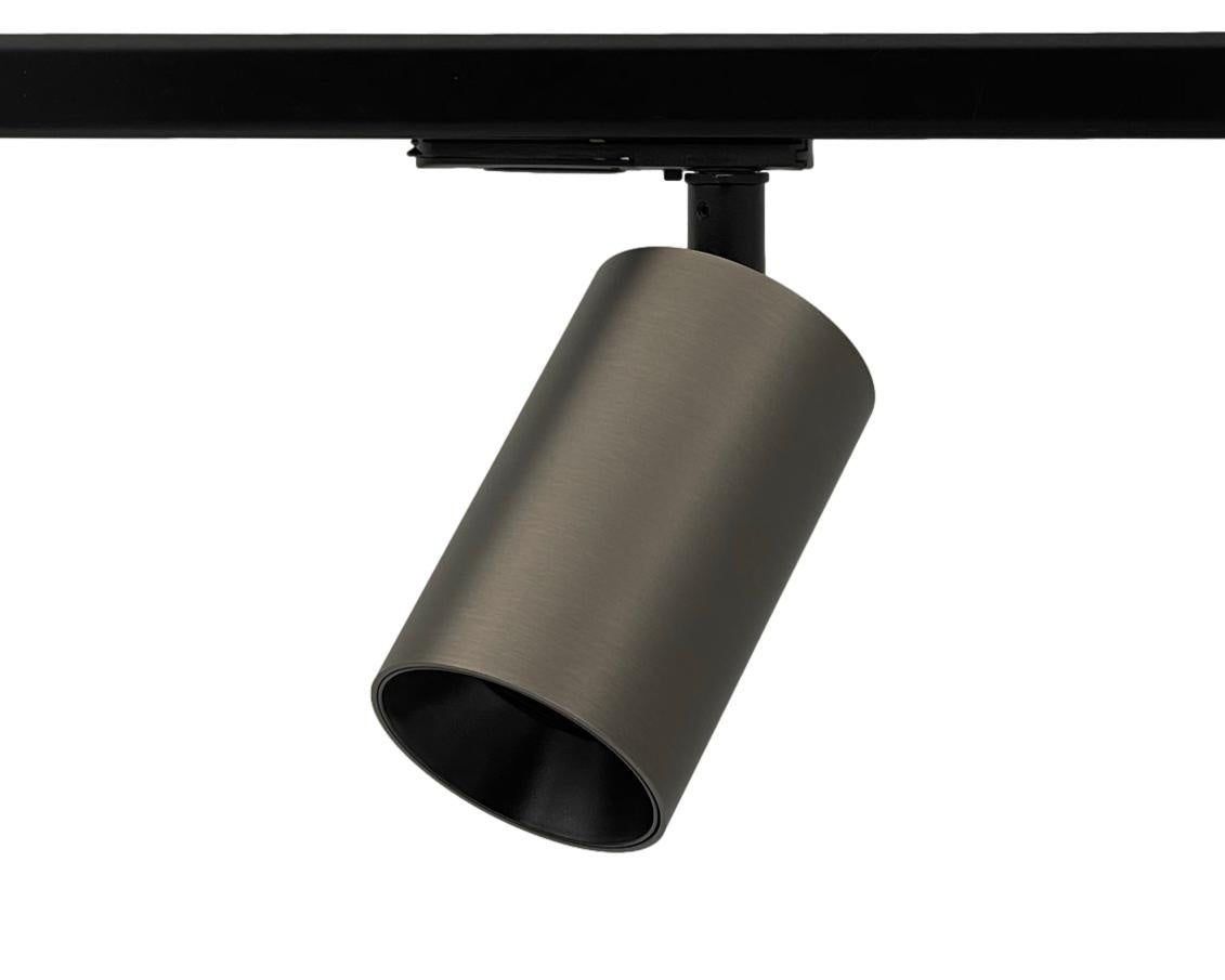railverlichting 1fase set met gunmetal railspots