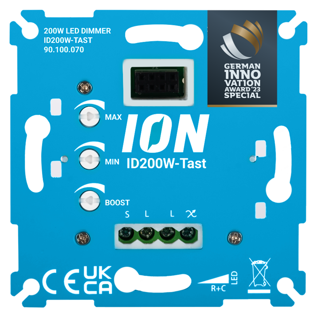 LED Tastdimmer met tastdimmerknop | 0.3-200 Watt | ION INDUSTRIES
