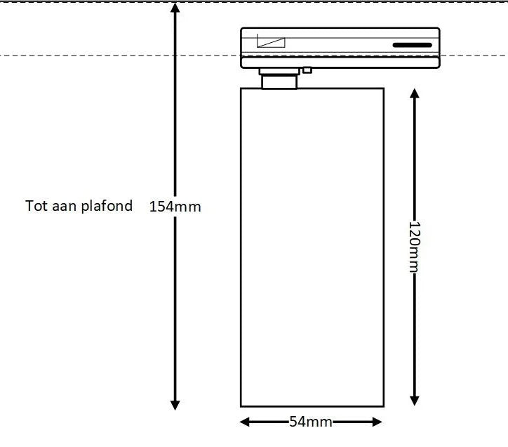 set 2m | voeding midden - NOIR GU10 1-fase zwart