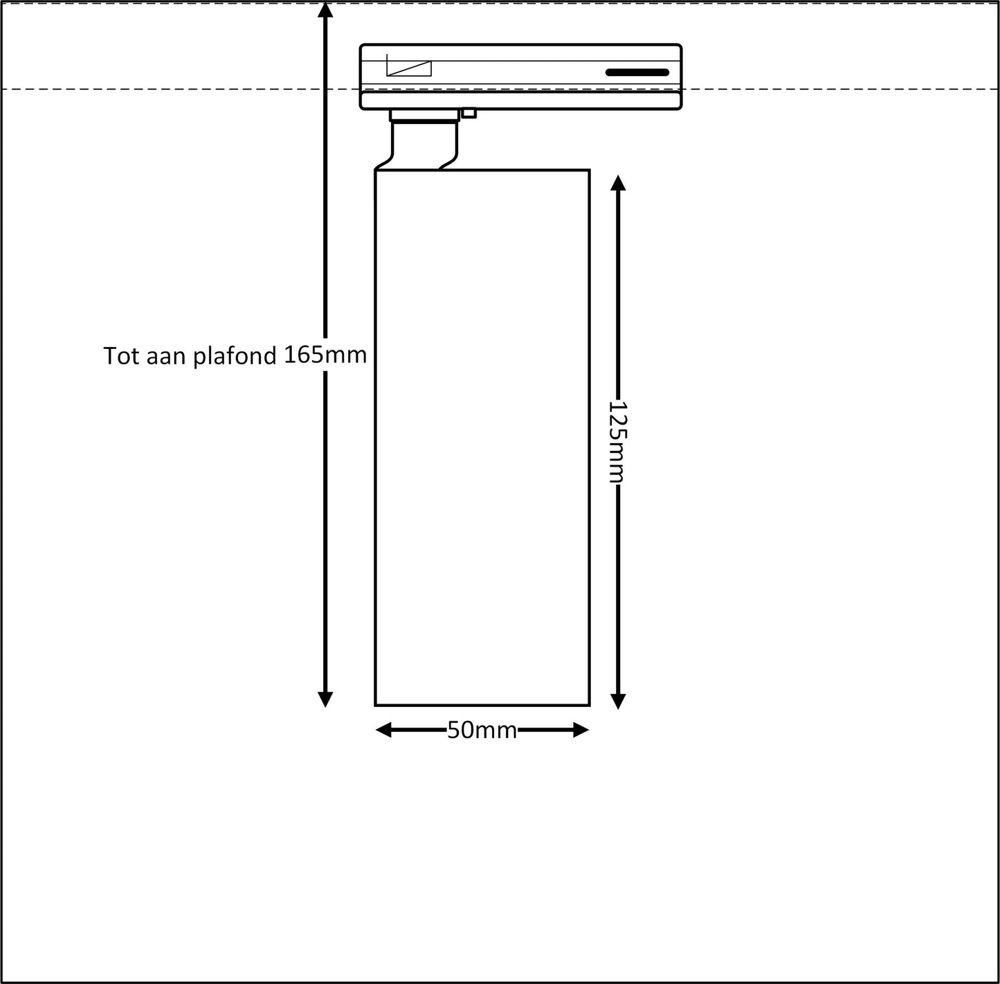 set 4m | voeding midden - SLIMM-50 1-fase zwart