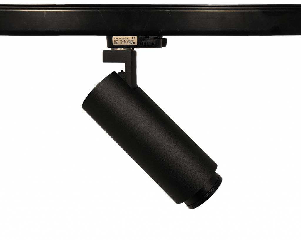 ZOOM 15 watt 3000k - zwart