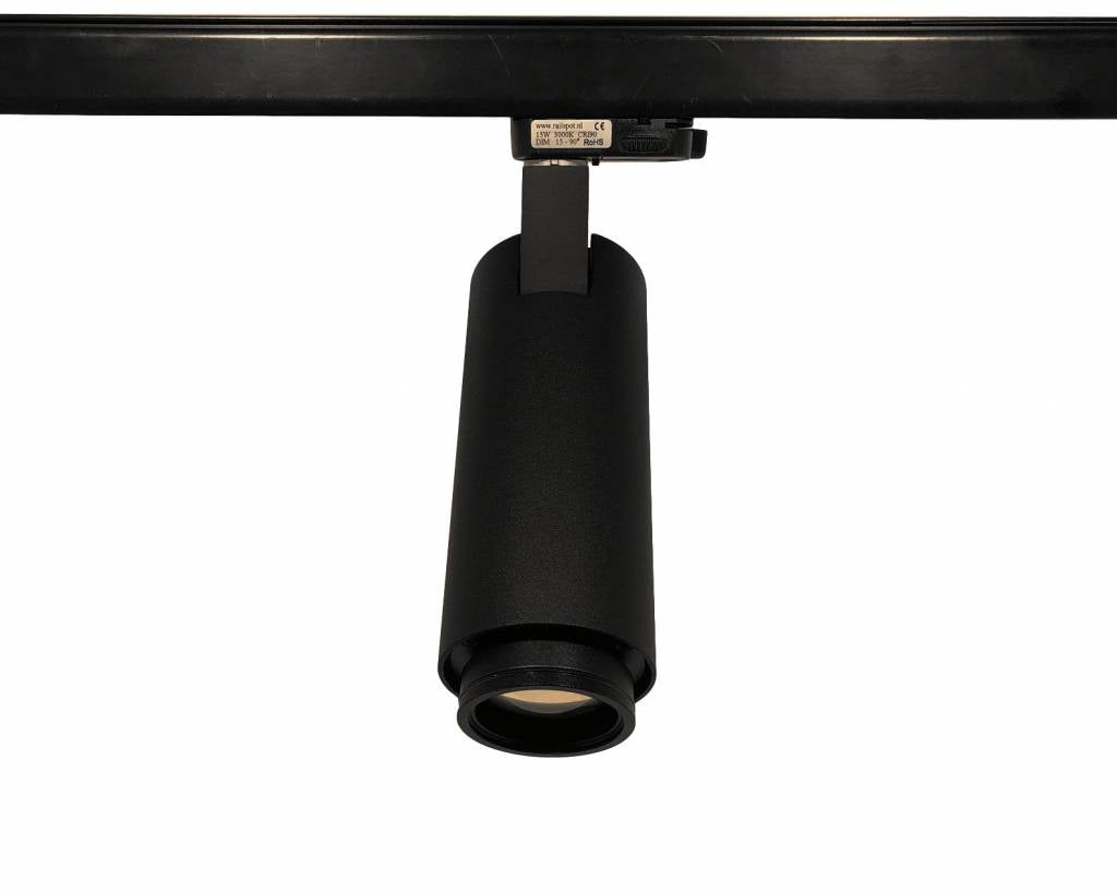 ZOOM 15 watt 3000k - zwart