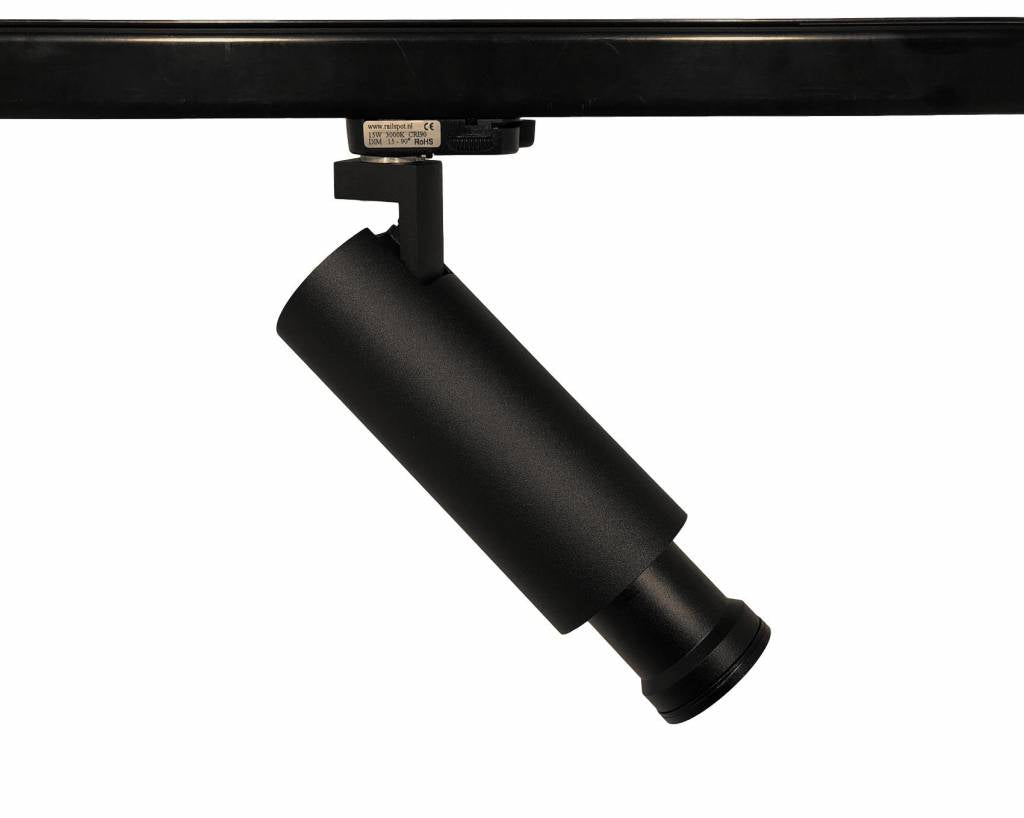 ZOOM 15 watt 3000k - zwart