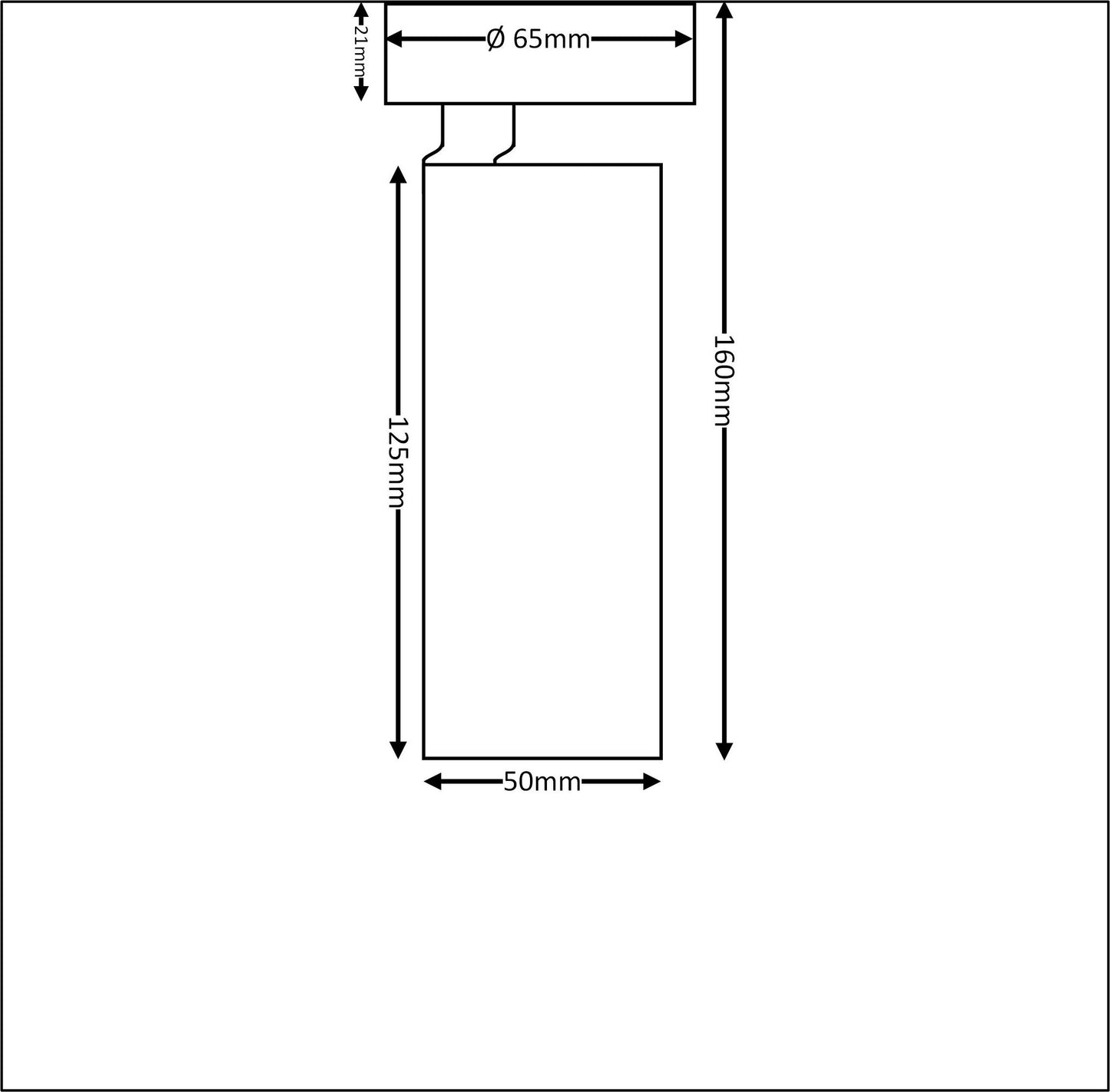 Opbouwspot SLIMM-50 wit