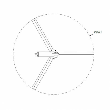 3-fase rail wit - Ventilator