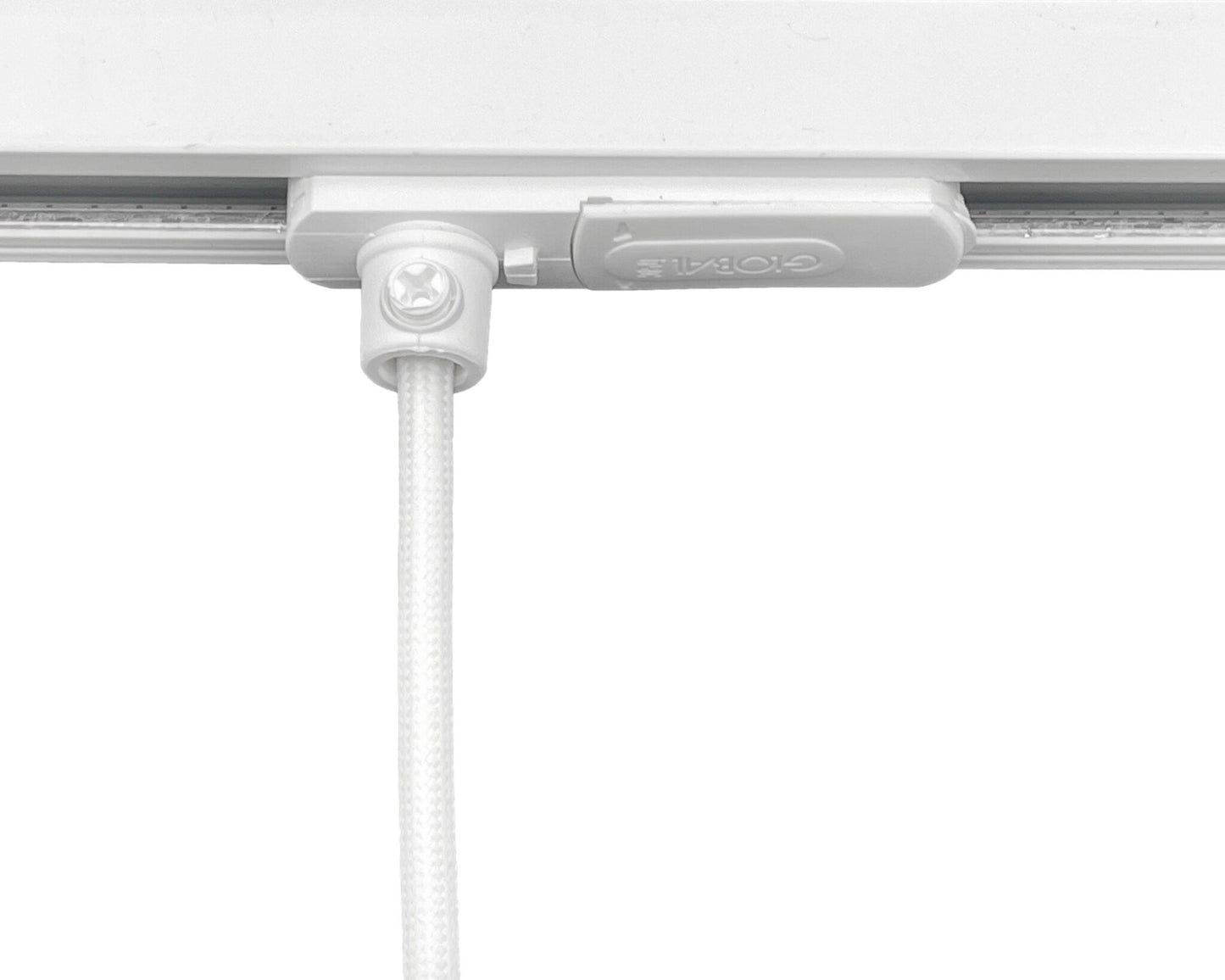 1fase rail wit - hanglamp adapter mini