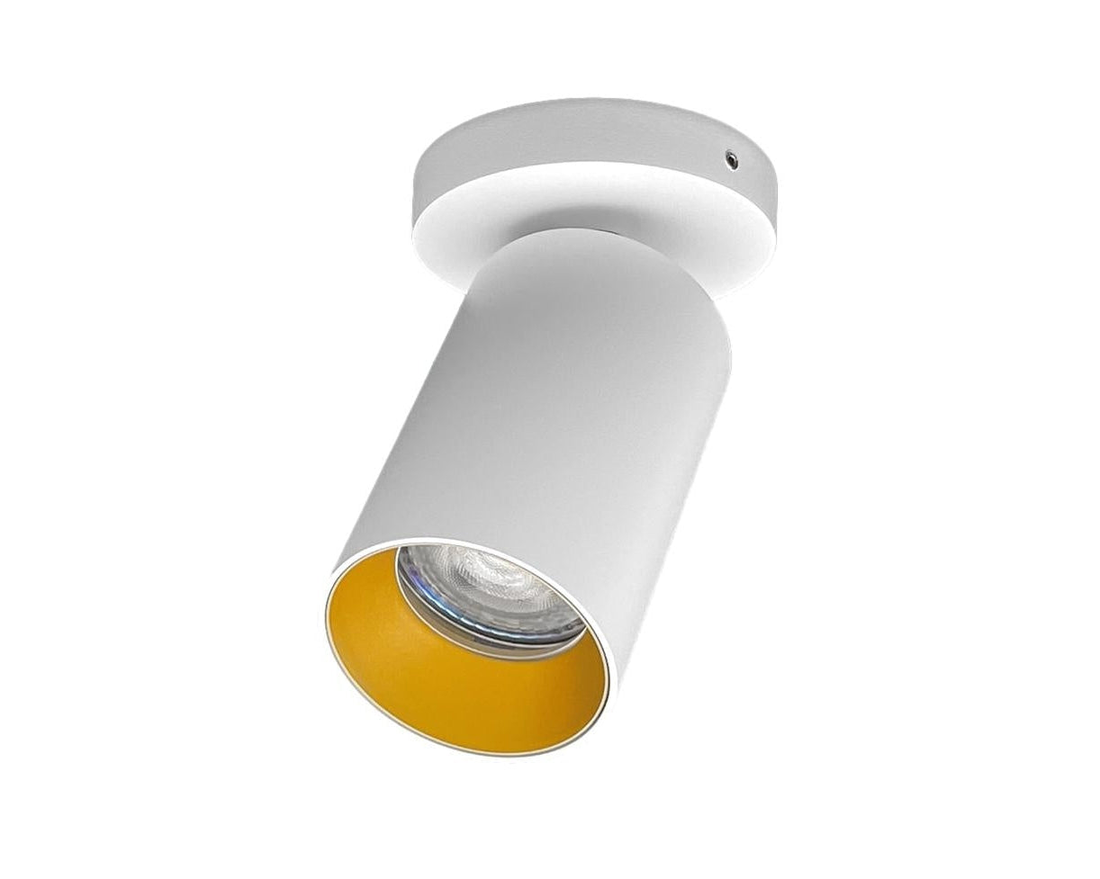 Opbouwspot HELIOS enkel GU10 - wit - rond