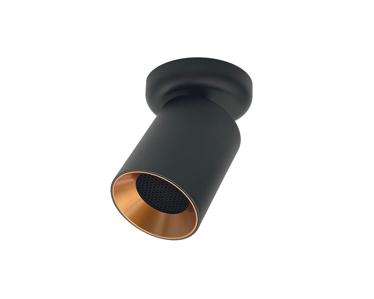 opbouwspot GU10 fitting zwart goud