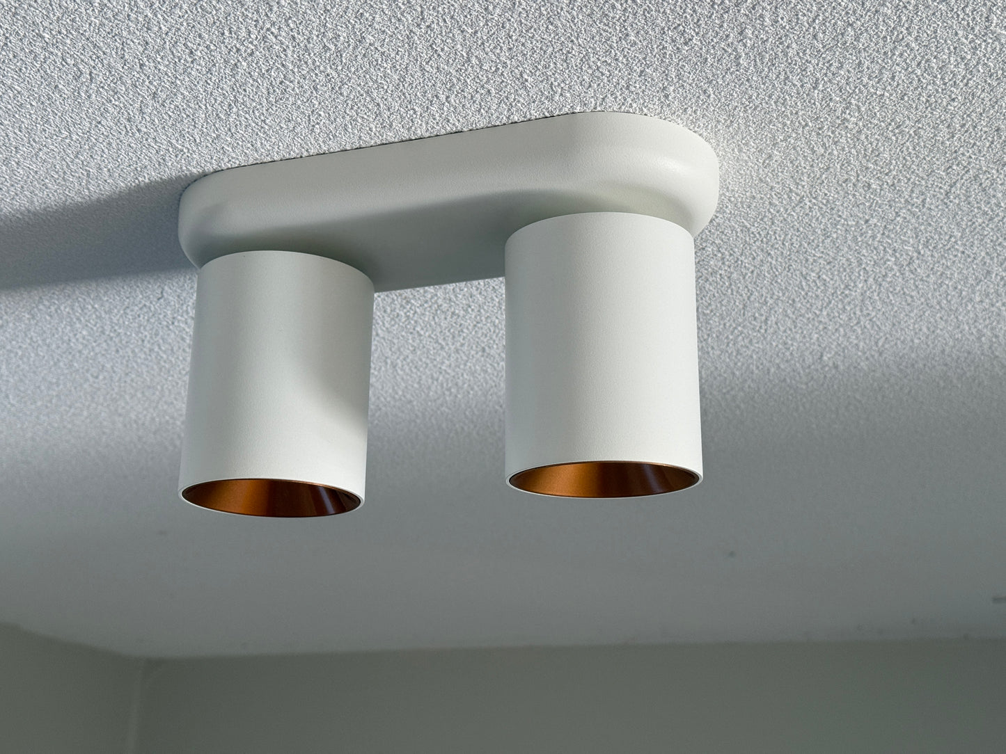 dubbele plafondspot wit