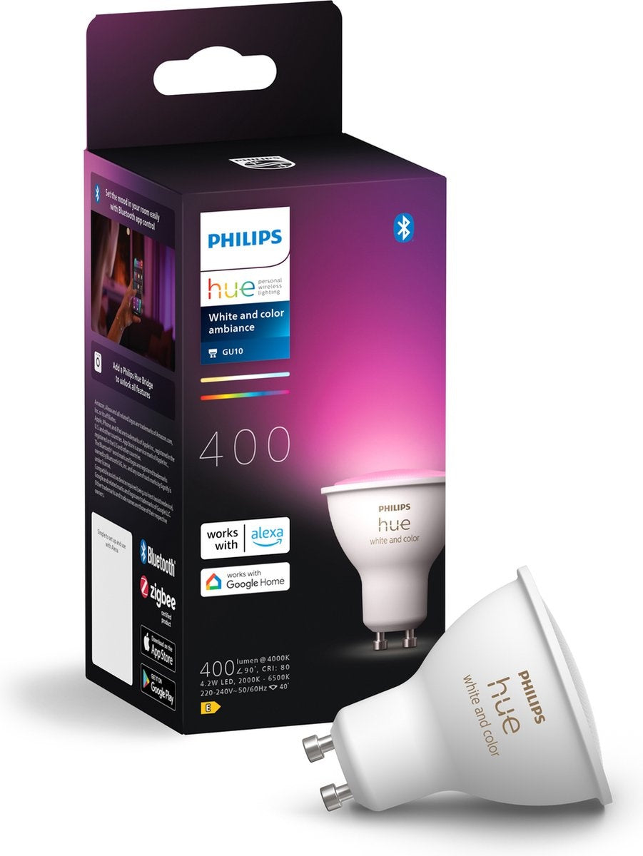 Philips HUE White And Color GU10 enkele lamp (1-pack)