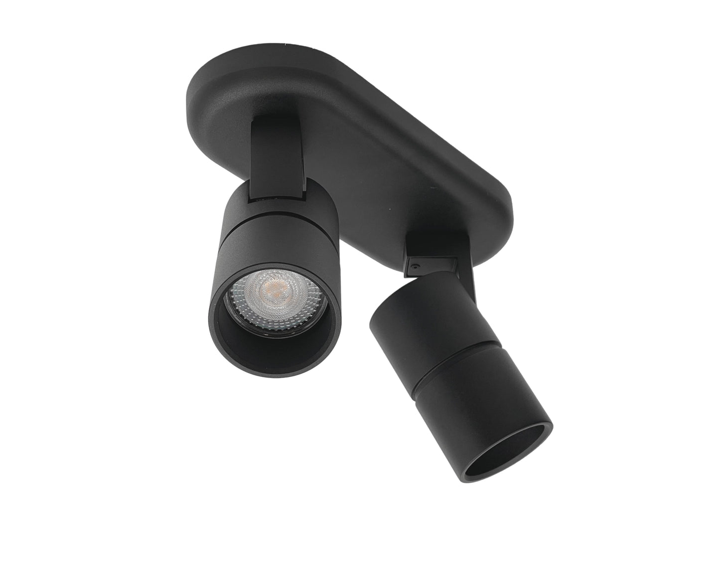 Opbouwspot TUBY DUO GU10 zwart