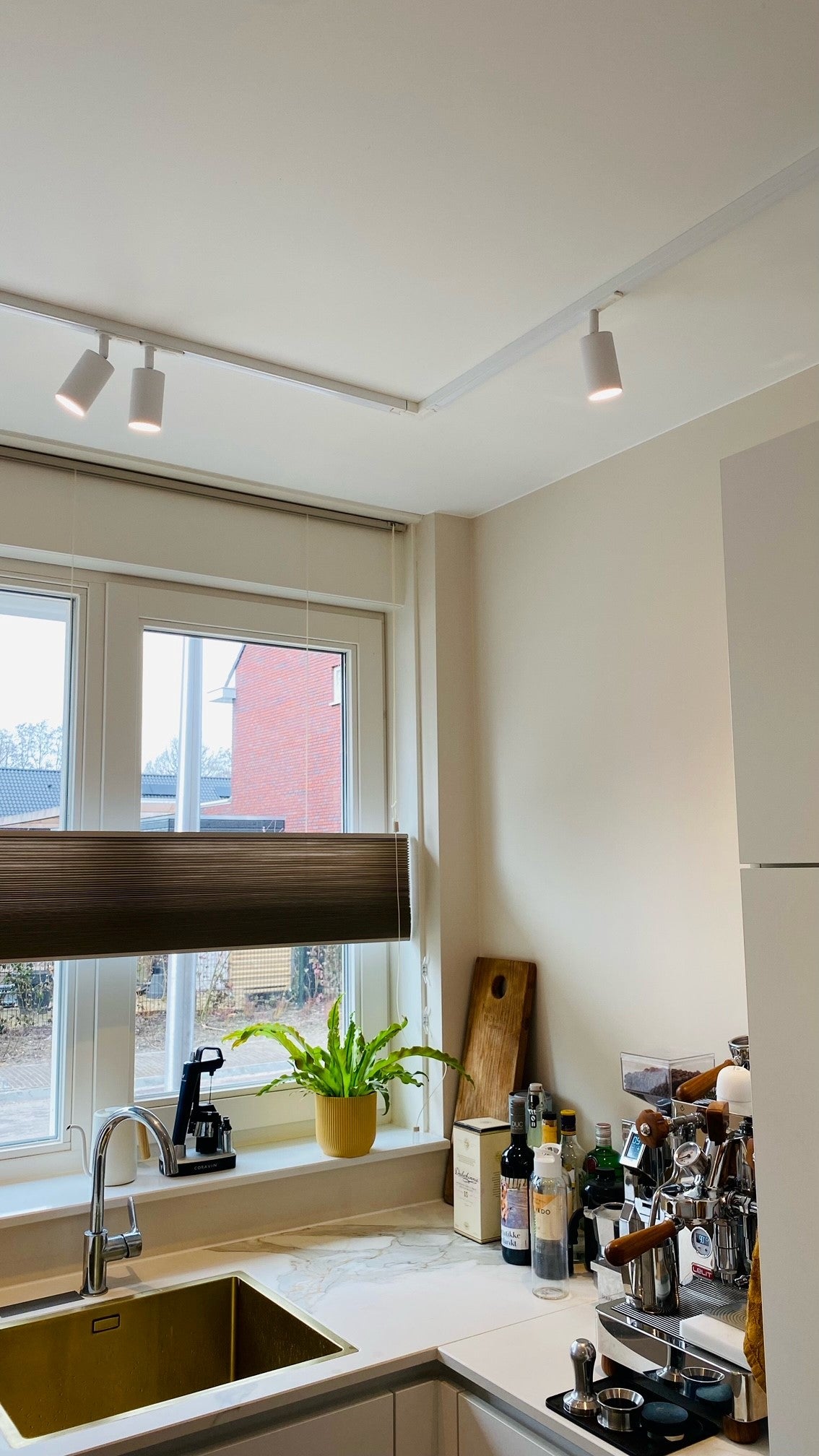 1-fase GU10 railspot wit in de keuken