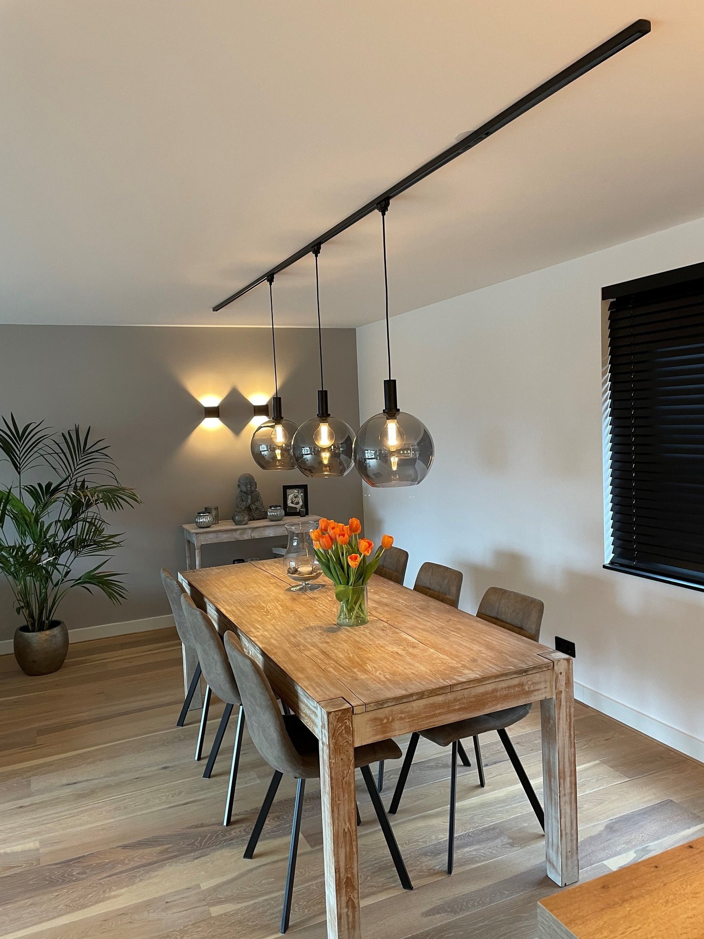 1fase rail zwart - hanglamp adapter