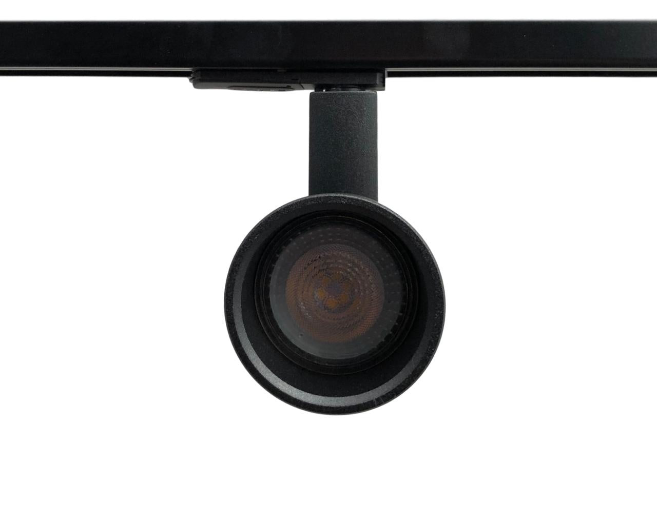 Aluminium richtbare 1-fase railspot voor zwarte railverlichting