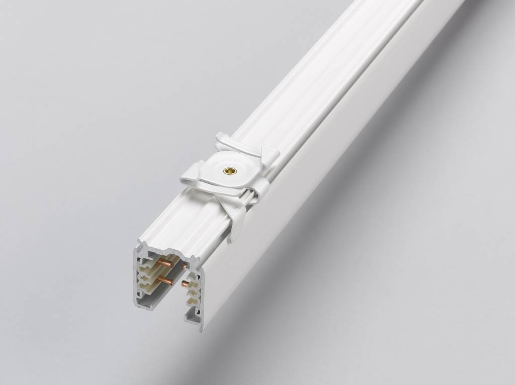 3fase rail grijs - rail klem systeemplafond