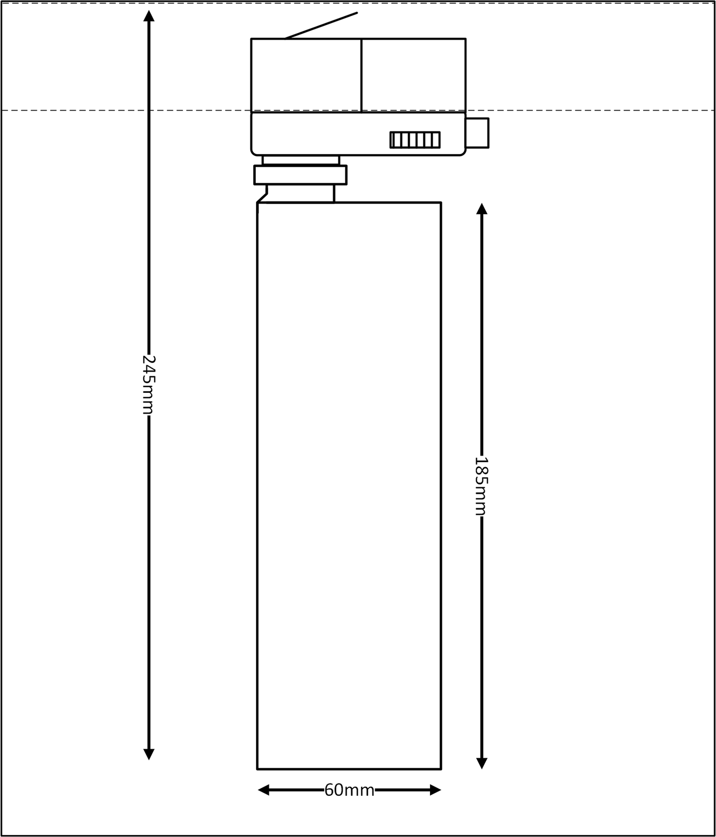3F SLIMM-60 wit - witte binnenring