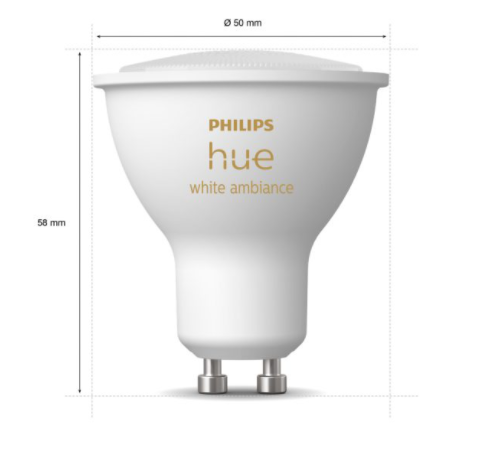 Philips HUE White Ambiance GU10 duo verpakking (2-pack)