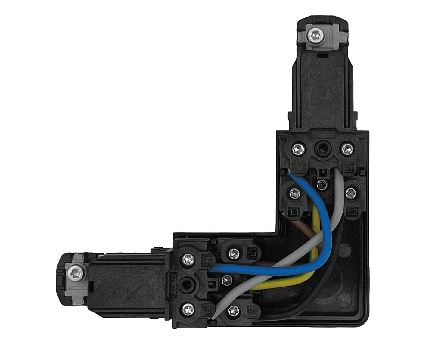3fase rail grijs - hoekstuk XTS34-1