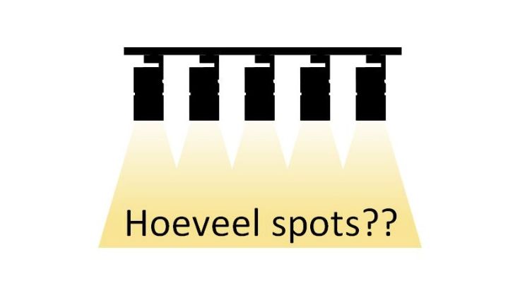 Hoeveel spots moet ik kiezen voor mijn railverlichting?