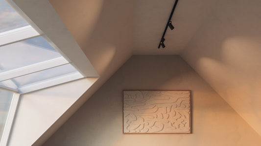 Railverlichting op zolder