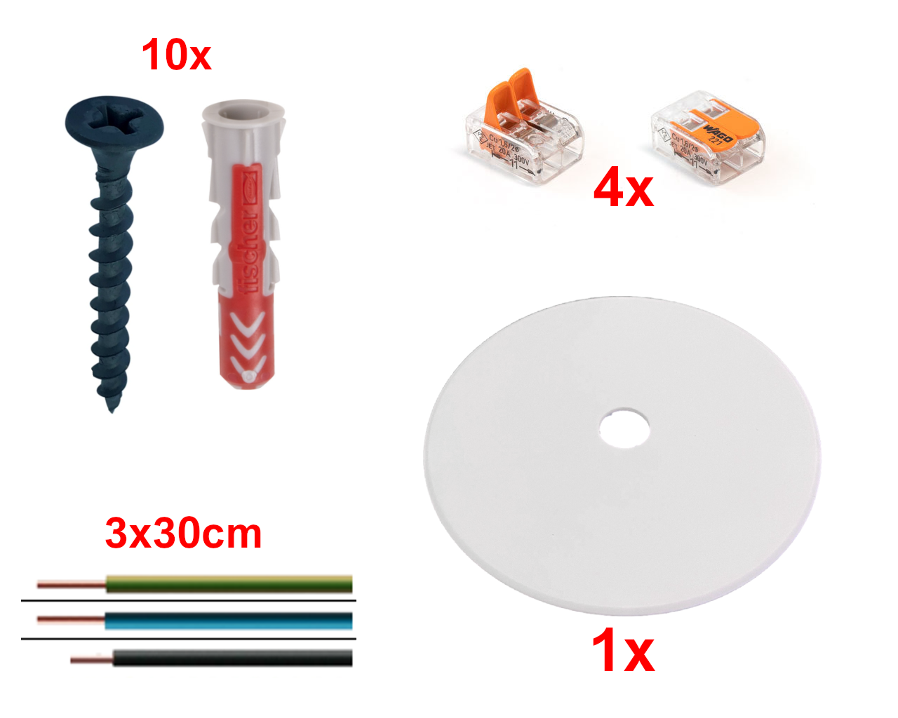 1-fase rail montage  accessoires