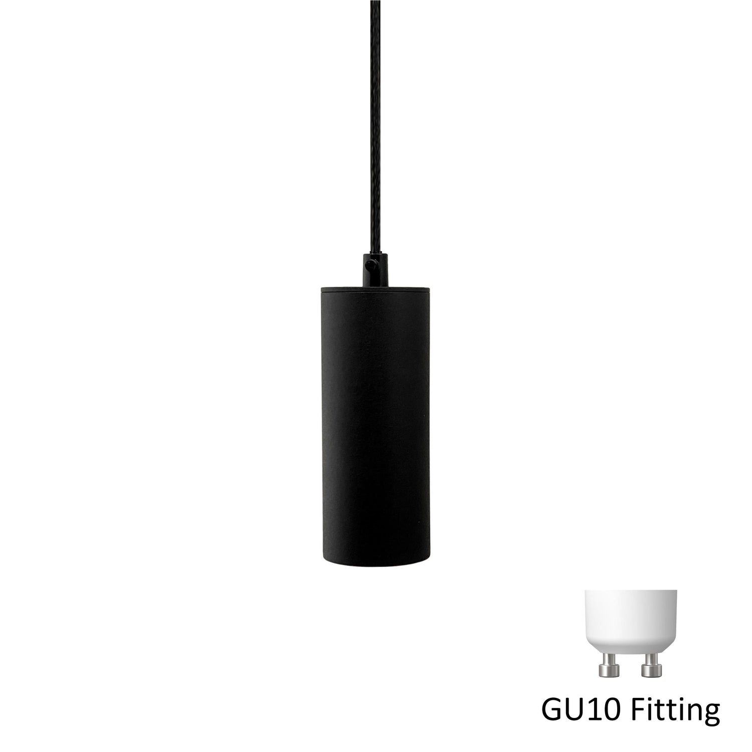 hanglamp met GU10 fitting railsysteem zwart