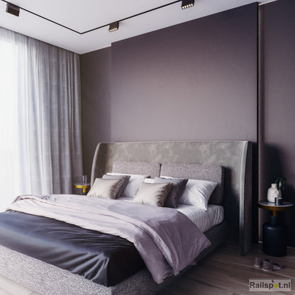 1-fase inbouw railverlichting met lineaire verlichting