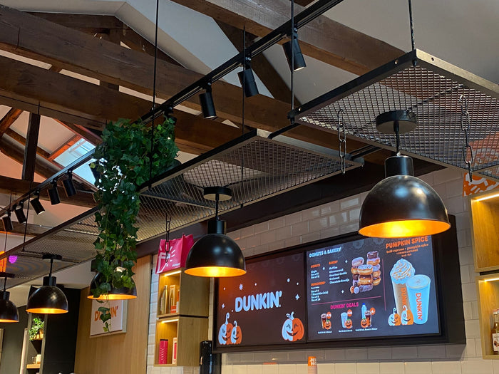 Zwart railverlichting Horeca Nordic Global 3F rail met TUBY GU10