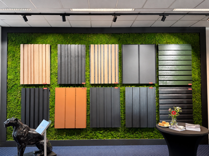 Zwart railverlichting Showroom Nordic Global 3F rail met POLARIS II
