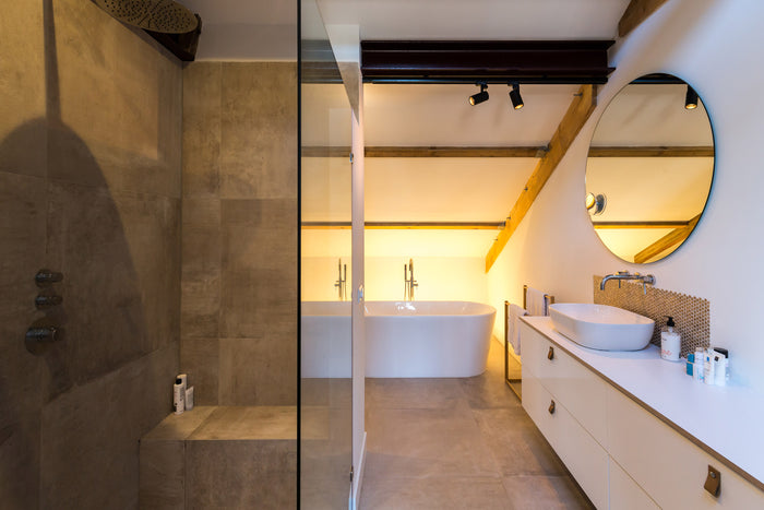 Zwart railverlichting Badkamer Nordic Global 3F rail met TUBY GU10