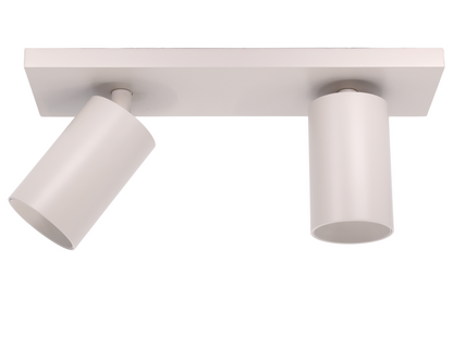 Opbouwspot Beige - HELIOS GU10 - Dubbel