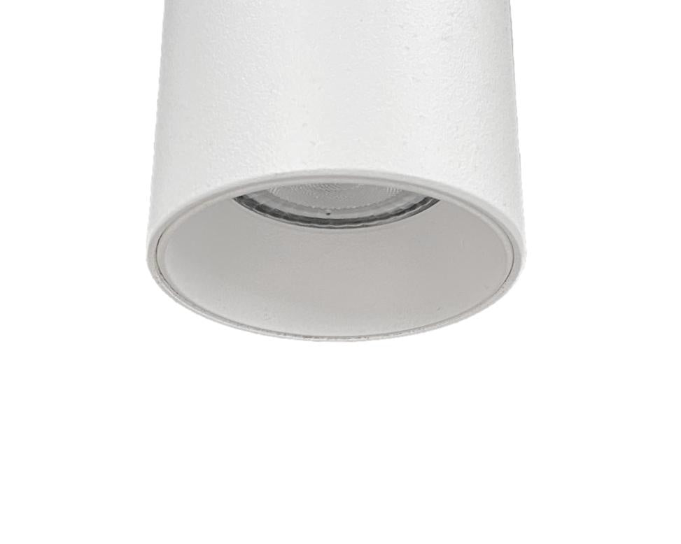 witte pendelhanglamp met witte binnenring