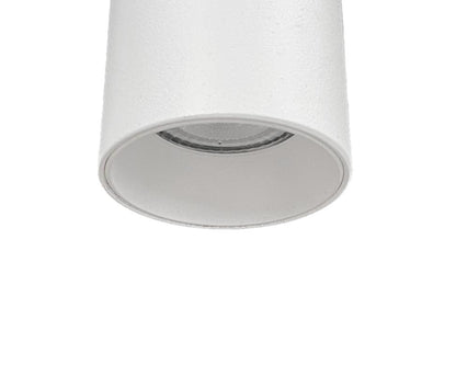 witte pendelhanglamp met witte binnenring