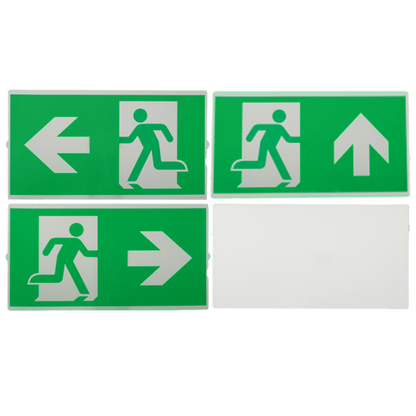 3F nooduitgang - vluchtweg railverlichting zwart