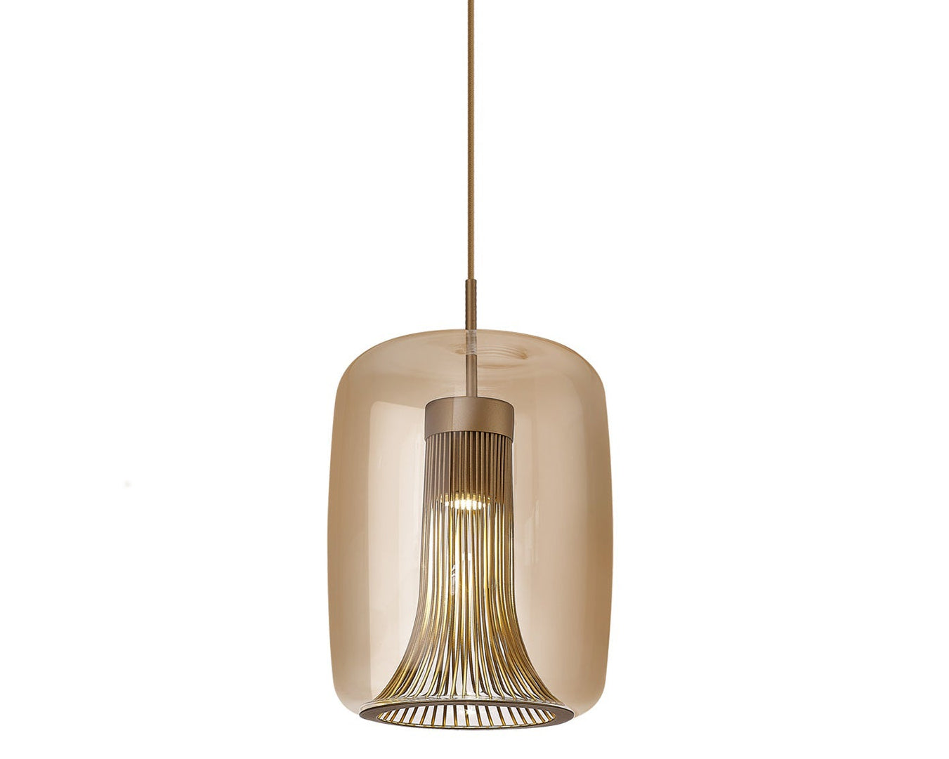 GU10 LUNARA HANGLAMP CILINDER BRONS