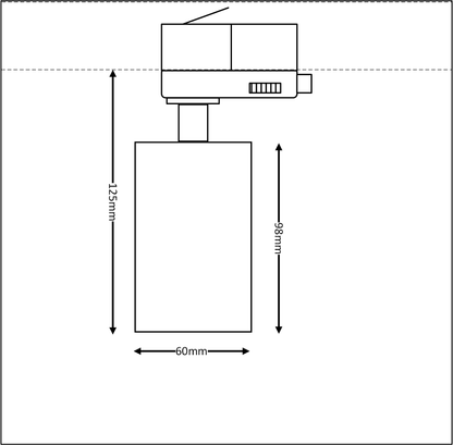 HELIOS GU10 3F zwart