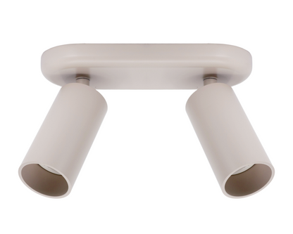 Beige luxon opbouwspot met GU10 fitting
