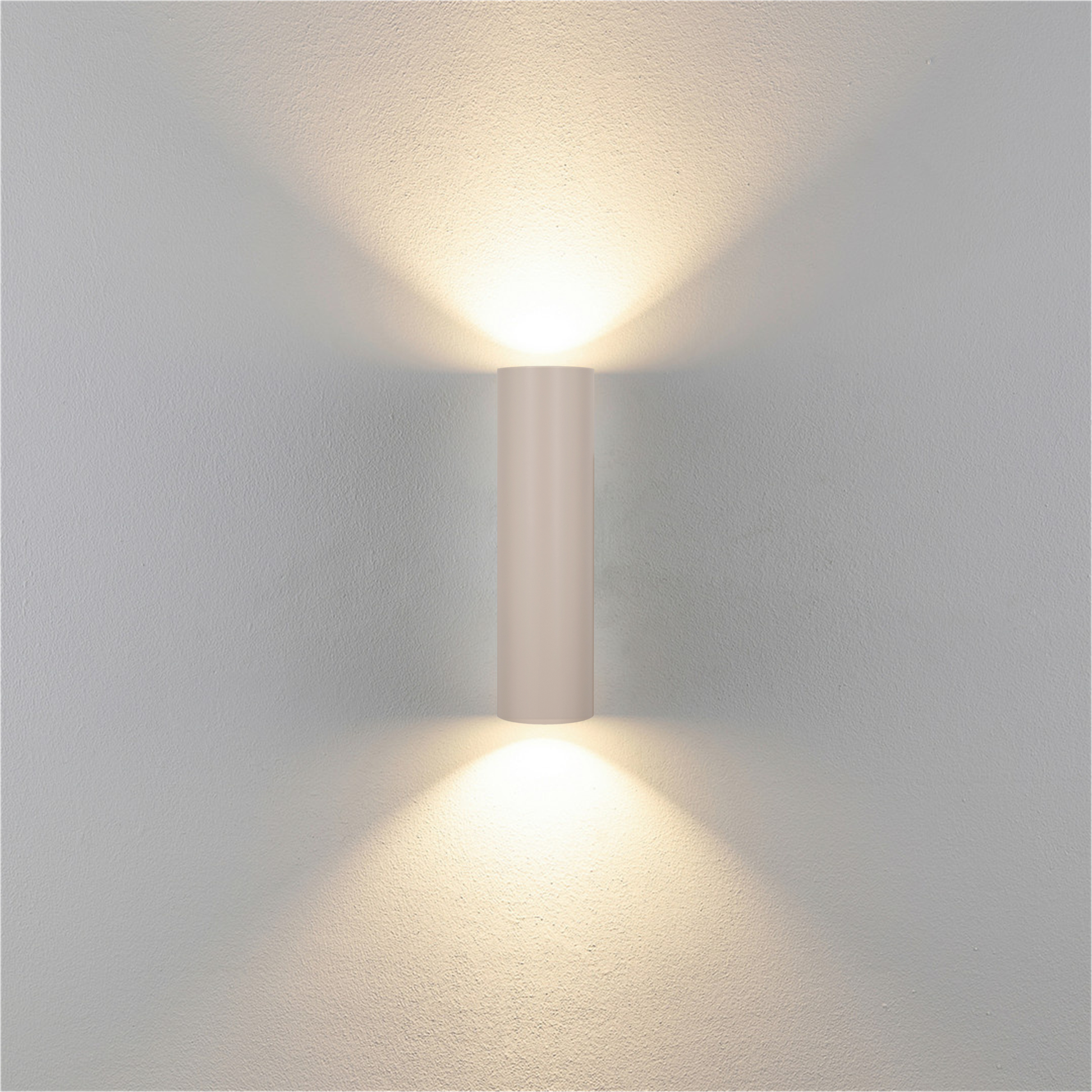 beige wandlamp up and dowm
